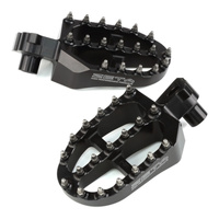 Zeta Aluminium Foot Pegs - Yamaha YZF250 / YZF450  YZ125 / YZ250 - Black
