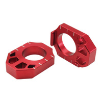 Zeta Rear Axle Block - Honda CR ('02-)  CRF / CRF-X ('02-) - Red