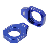 Zeta Rear Axle Block - Kawasaki KX250F ('17-)  KX450F ('16-) - Blue