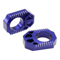 Zeta Rear Axle Block - Yamaha YZ / YZF ('07-'08)  WR250R / WR250X - Blue