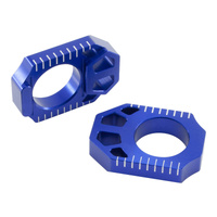 Zeta Rear Axle Block - Yamaha YZ250F ('12-)  YZ450F ('10-) - Blue