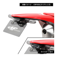 Zeta LED Line Tail Holder Kit- Honda CRF450L '19-  CRF450RL '21- - Clear